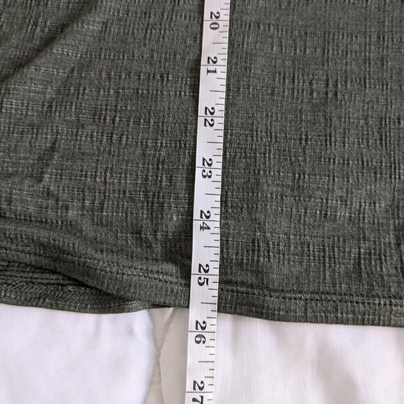 Max Studio Cinched Sleeve Top Size 3X Green Jersey Dropped-Shoulder T-Shirt NWT - Picture 15 of 15